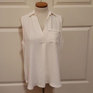 41 Hawthorn Tarla Lattice Detail Sleeveless Blouse Size L NWOT